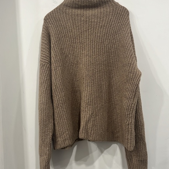 by Anthropologie Mock neck Boucle Knit in Tan XL - Picture 7 of 13